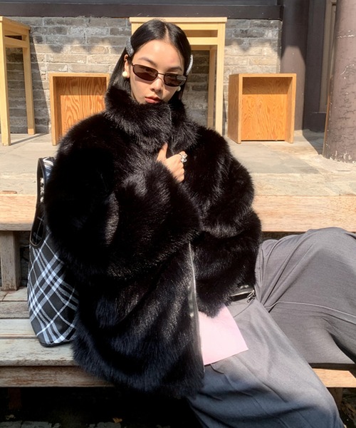 セール】ダブルジップ エコファーコート LON24a114（その他アウター