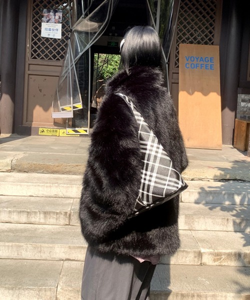 ダブルジップ エコファーコート LON24a114（その他アウター）｜LONSLAN