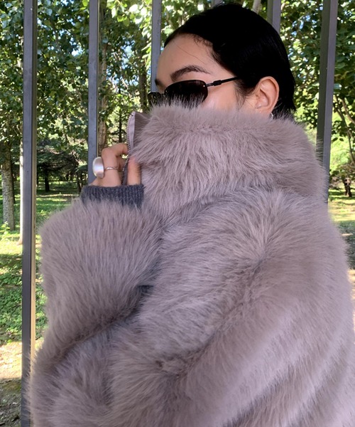 ダブルジップ エコファーコート LON24a114（その他アウター）｜LONSLAN