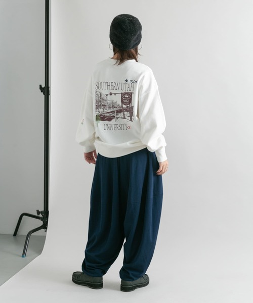 KBF（ケイビーエフ）の「WIDEレッグカーブパンツ（その他パンツ・レディース・オフホワイト/ブラック/ネイビー・ONE）」の13枚目の写真