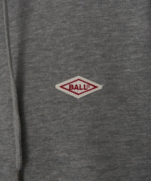 BALL(ボール)の「【BALL】T/C裏毛 ワッペン付きプルパーカー 64531(パーカー・メンズ・オートミール/モカ/グレー/ブラック・M/L/LL)」の17枚目の写真