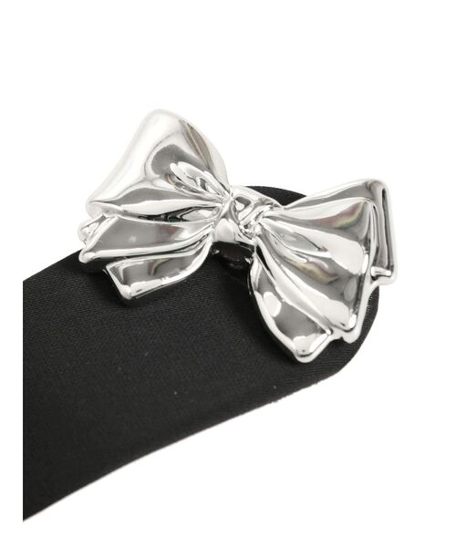 jouetie（ジュエティ）の「リボンモチーフヘアピン（バレッタ/ヘアクリップ・レディース・ブラック/アイボリー・FREE）」の6枚目の写真