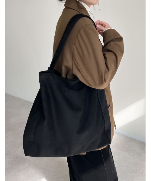 Re:EDIT（リエディ）の「フェイクスエードワンショルダーバッグ（ショルダーバッグ・レディース・ブラック/キャメル/ブラウン/レオパード・FREE）」の14枚目の写真