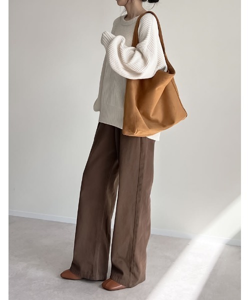 Re:EDIT（リエディ）の「フェイクスエードワンショルダーバッグ（ショルダーバッグ・レディース・ブラック/キャメル/ブラウン/レオパード・FREE）」の7枚目の写真