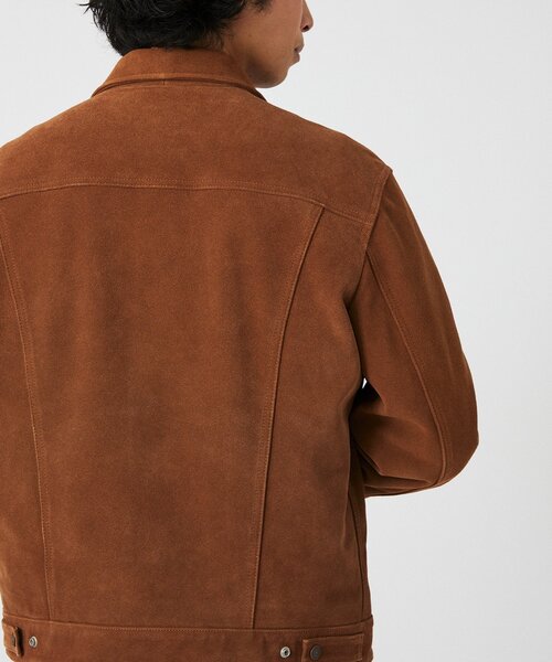 Levi's（リーバイス）の「LEVI’S(R) / リーバイス(R) 別注 TYPE III スエード トラッカージャケット（ライダースジャケット・メンズ・キャメル・SMALL/MEDIUM/LARGE/X-LARGE/XX-LARGE/X-SMALL）」の22枚目の写真