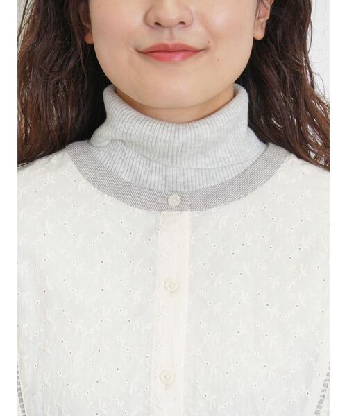 Samansa Mos2（サマンサ モスモス）の「レース切替ブラウス（シャツ/ブラウス・レディース・チャコールグレー/オフホワイト/ピンク/グレー・F）」の13枚目の写真