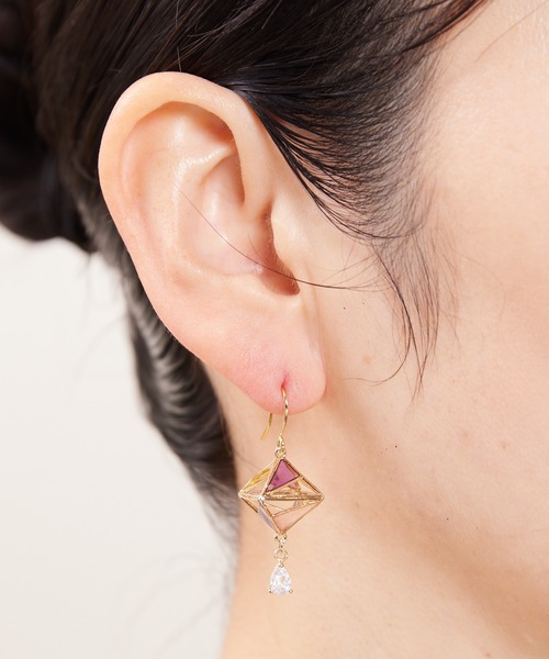 Zoule(ゾーラ)の「Zoule ゾーラ:MOROCCAN モロッカンシリーズ モロッコ triangle トライアングル ピアス(ピアス(両耳用)・レディース・シルバー/ゴールド・FREE)」の3枚目の写真