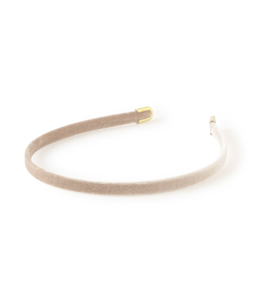 ROPE' PICNIC(ロペピクニック)の「ベルベットスリムカチューシャ(カチューシャ・レディース・ブラック/ベージュ系その他・FREE)」の6枚目の写真