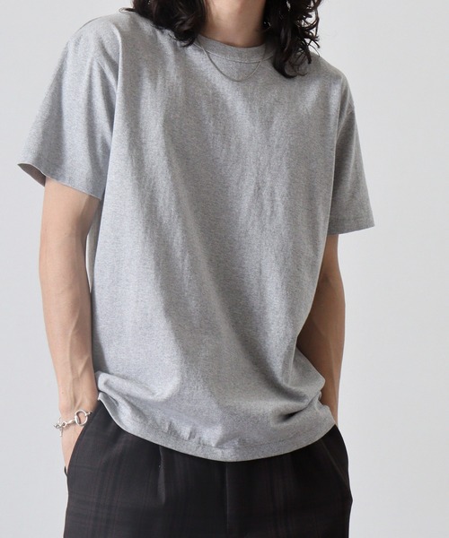 CROSS & STITCH(クロスステッチ)の「CROSS & STITCH オープンエンドマックスウエイトバインダーネックTシャツ(Tシャツ/カットソー・メンズ・ホワイト/アーミー/ブラック/スミクロ/ネイビー/ブルー/ヘザーグレー/ナチュラル・L/S/XXL/XL/M)」の17枚目の写真
