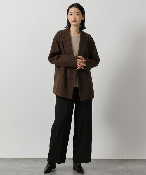 LAKOLE（ラコレ）の「ラメワッフル長袖T / 284177（Tシャツ/カットソー・レディース・ライトグリーン/ライトグレー/ブラック/ライトベージュ・FREE）」の13枚目の写真