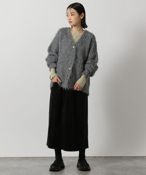 LAKOLE（ラコレ）の「ラメワッフル長袖T / 284177（Tシャツ/カットソー・レディース・ライトグリーン/ライトグレー/ブラック/ライトベージュ・FREE）」の19枚目の写真