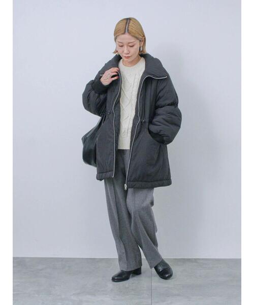 Samansa Mos2 blue（サマンサモスモスブルー）の「ヘリンボーンストレートパンツ（その他パンツ・レディース・チャコールグレー/ベージュ/ブラウン/グレー・F）」の18枚目の写真