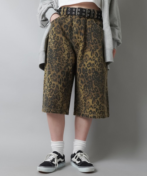 SPINNS（スピンズ）の「ヒョウ柄/迷彩柄 ツイルハーフパンツ（その他パンツ・レディース・その他/カモフラージュ/その他1・ONESIZE）」の7枚目の写真