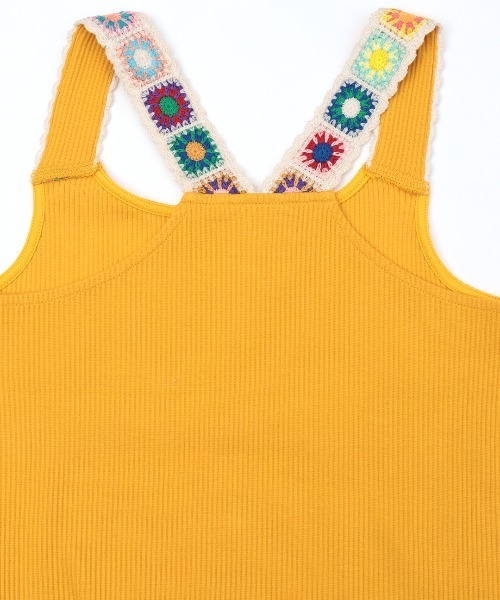 チチカカ(チチカカ)の「クロシェインナータンクトップ(タンクトップ・レディース・トップグレー/イエロー/ブラック・MEDIUM/LARGE)」の5枚目の写真