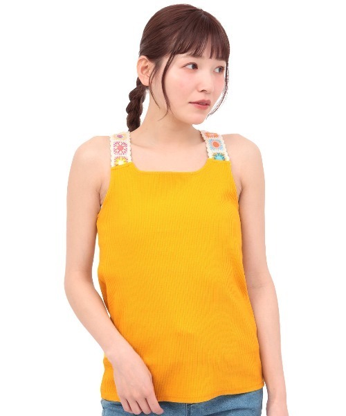 チチカカ(チチカカ)の「クロシェインナータンクトップ(タンクトップ・レディース・トップグレー/イエロー/ブラック・MEDIUM/LARGE)」の18枚目の写真