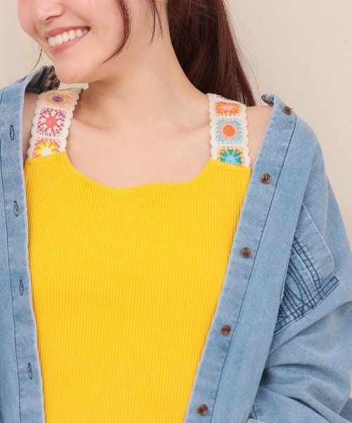 チチカカ(チチカカ)の「クロシェインナータンクトップ(タンクトップ・レディース・トップグレー/イエロー/ブラック・MEDIUM/LARGE)」の16枚目の写真