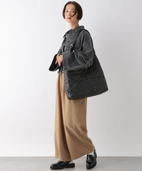 LEPSIM(レプシィム)の「スラックスギャザーワイドパンツ 242669(その他パンツ・レディース・ブラック/ライトブラウン/グレー/カーキ/ダークブラウン・FREE)」の14枚目の写真