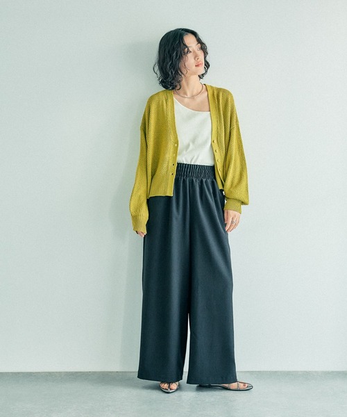 セール】スラックスギャザーワイドパンツ 242669（その他パンツ