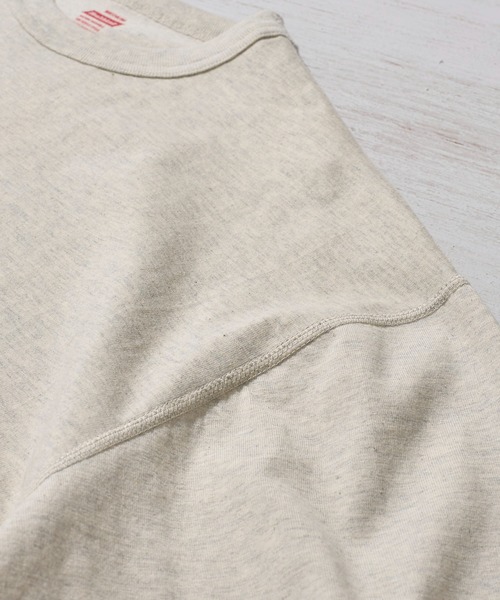Healthknit(ヘルスニット)の「【Healthknit】Crewneck S/S Tee / クルーネック Tシャツ(Tシャツ/カットソー・メンズ・ブラック/ヘザーチャコール/ホワイト/オートミール・MEDIUM/LARGE/X-LARGE)」の14枚目の写真