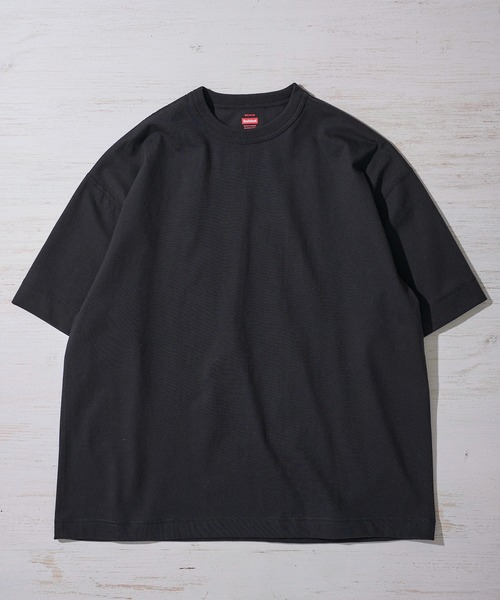 Healthknit(ヘルスニット)の「【Healthknit】Crewneck S/S Tee / クルーネック Tシャツ(Tシャツ/カットソー・メンズ・ブラック/ヘザーチャコール/ホワイト/オートミール・MEDIUM/LARGE/X-LARGE)」の7枚目の写真