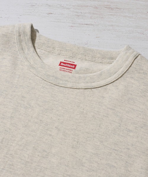 Healthknit(ヘルスニット)の「【Healthknit】Crewneck S/S Tee / クルーネック Tシャツ(Tシャツ/カットソー・メンズ・ブラック/ヘザーチャコール/ホワイト/オートミール・MEDIUM/LARGE/X-LARGE)」の13枚目の写真