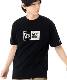 ニューエラ 半袖Tシャツ コットン ペイズリーボックスロゴ