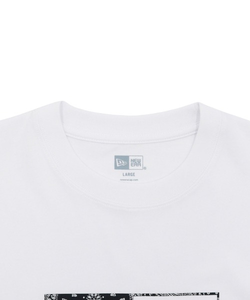 NEW ERA(ニューエラ)の「ニューエラ 半袖Tシャツ コットン ペイズリーボックスロゴ(Tシャツ/カットソー・メンズ・ホワイト/ブラック・XXL/M/S/L/XL)」の11枚目の写真