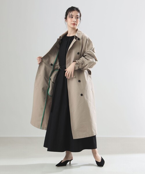Demi-Luxe BEAMS(デミルクス ビームス)の「AK+1 / ドルマンスリーブ風 トレンチコート(トレンチコート・レディース・ベージュ・36/38)」の7枚目の写真
