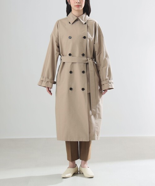 Demi-Luxe BEAMS(デミルクス ビームス)の「AK+1 / ドルマンスリーブ風 トレンチコート(トレンチコート・レディース・ベージュ・36/38)」の9枚目の写真