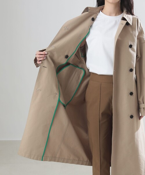 Demi-Luxe BEAMS(デミルクス ビームス)の「AK+1 / ドルマンスリーブ風 トレンチコート(トレンチコート・レディース・ベージュ・36/38)」の12枚目の写真