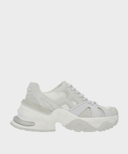 CHARLES & KEITH（チャールズ & キース）の「メッシュ コントラストトリムチャンキースニーカー（スニーカー・レディース・ホワイト/シルバー・25.5cm/25cm/24.5cm/23.5cm/23cm/22.5cm）」の11枚目の写真