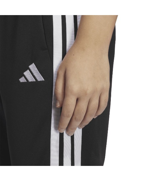 adidas(アディダス)の「アディダス adidas スリーストライプス レギュラーフィット ダブルニット トラックパンツ(その他パンツ・レディース・ブラック×ブラック/ブラック×ホワイト/ブルー系その他・S/M/L/XL)」の6枚目の写真