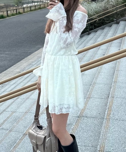【見とれるレース♪】 MAJE ミニワンピース 総レースワンピース ミニワンピース タイトワンピース[品番