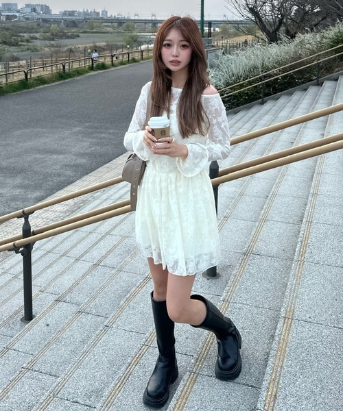 【見とれるレース♪】 MAJE ミニワンピース ca5461fd9786138c67b9e0cf4ac4c9