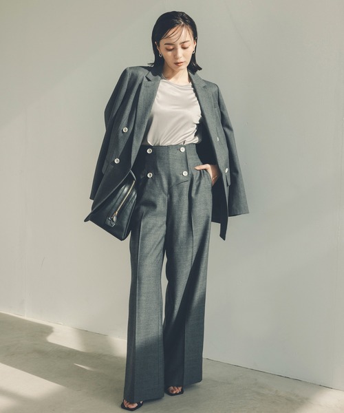 新品完売品anuans スプリングウールダブルジャケット スプリングウールダブルジャケット