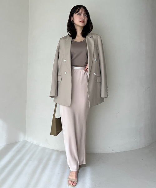 スプリングウールダブルジャケット（テーラードジャケット）｜anuans