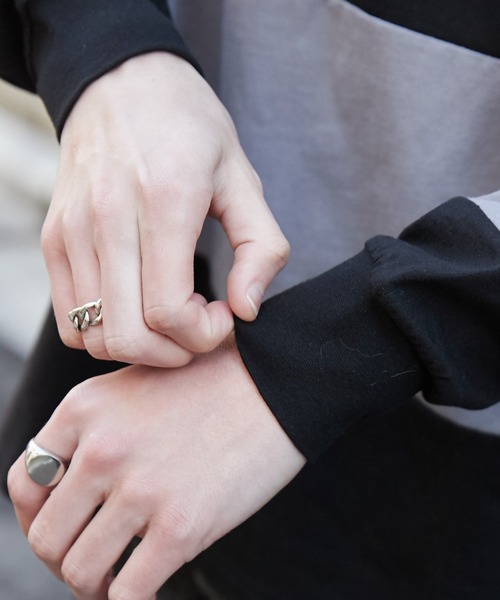 WEGO（ウィゴー）の「WEGO/グラフィックラガーシャツ（Tシャツ/カットソー・メンズ・ブラック/オフホワイト・MEDIUM/LARGE）」の6枚目の写真