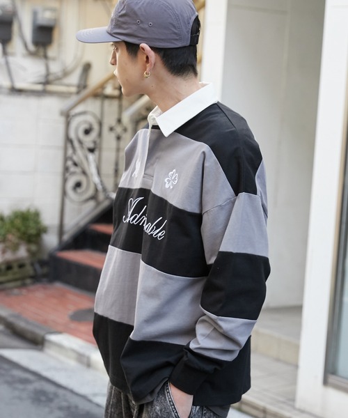 WEGO（ウィゴー）の「WEGO/グラフィックラガーシャツ（Tシャツ/カットソー・メンズ・ブラック/オフホワイト・MEDIUM/LARGE）」の12枚目の写真