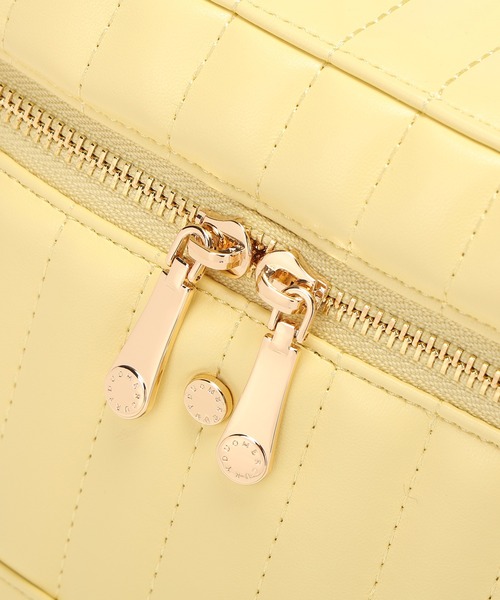 MERCURYDUO(マーキュリーデュオ)の「【MERCURYDUO/マーキュリーデュオ】ストライプキルティング バニティミニショルダーバッグ(ショルダーバッグ・レディース・ブラック/アイボリー/シルバー/イエロー/ピンク・FREE)」の11枚目の写真