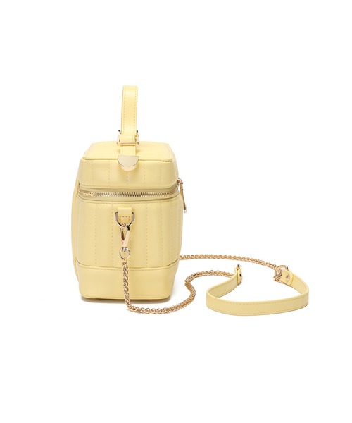 MERCURYDUO(マーキュリーデュオ)の「【MERCURYDUO/マーキュリーデュオ】ストライプキルティング バニティミニショルダーバッグ(ショルダーバッグ・レディース・ブラック/アイボリー/シルバー/イエロー/ピンク・FREE)」の17枚目の写真