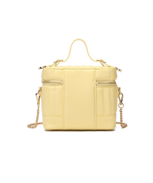 MERCURYDUO(マーキュリーデュオ)の「【MERCURYDUO/マーキュリーデュオ】ストライプキルティング バニティミニショルダーバッグ(ショルダーバッグ・レディース・ブラック/アイボリー/シルバー/イエロー/ピンク・FREE)」の16枚目の写真