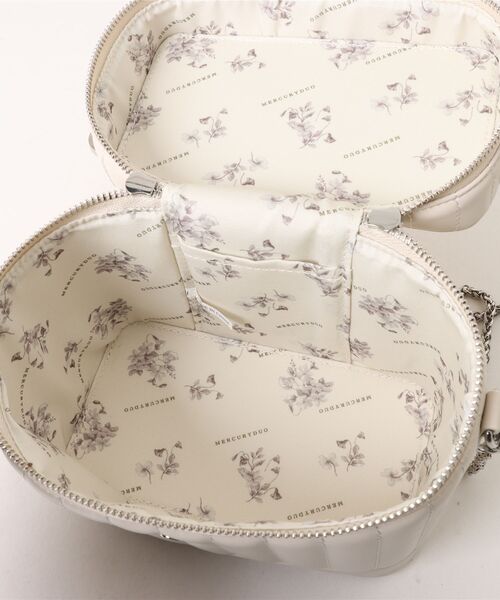 MERCURYDUO(マーキュリーデュオ)の「【MERCURYDUO/マーキュリーデュオ】ストライプキルティング バニティミニショルダーバッグ(ショルダーバッグ・レディース・ブラック/アイボリー/シルバー/イエロー/ピンク・FREE)」の21枚目の写真