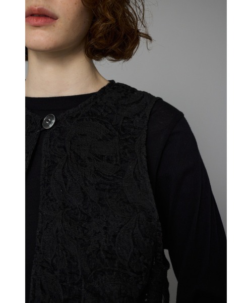 lace vest レースベスト（ベスト）｜HeRIN.CYE（ヘリンドット