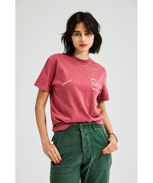 PARROTT CANVAS(パロットキャンバス)の「LOCAL MAKERS S/S T-SHIRT(Tシャツ/カットソー・レディース・チャコールグレー/レッド・FREE)」の6枚目の写真
