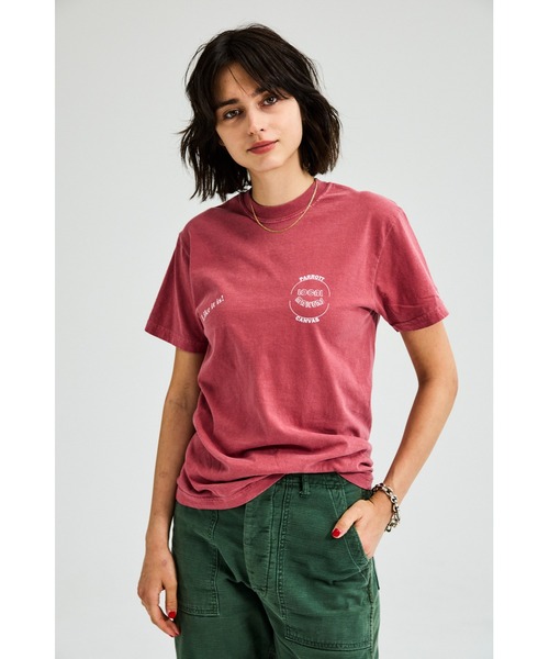 PARROTT CANVAS(パロットキャンバス)の「LOCAL MAKERS S/S T-SHIRT(Tシャツ/カットソー・レディース・チャコールグレー/レッド・FREE)」の3枚目の写真