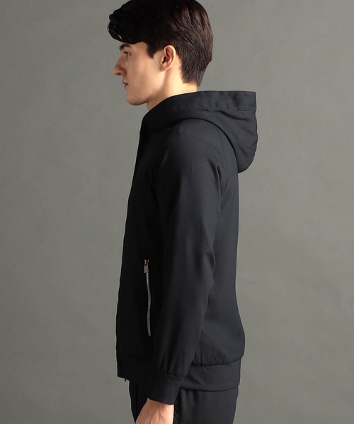 MONSIEUR NICOLE（ムッシュニコル）の「レノクロス フードブルゾン（その他アウター・メンズ・ネイビー/グレー・SMALL/MEDIUM/LARGE/X-LARGE）」の11枚目の写真