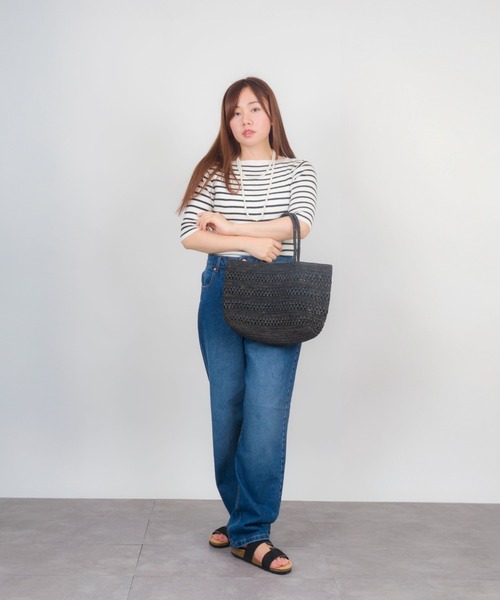 Rabarny　ラフィアバッグ　新品タグ付き セール】【Rabarany】かごバッグ ラフィア素材 トートバッグ