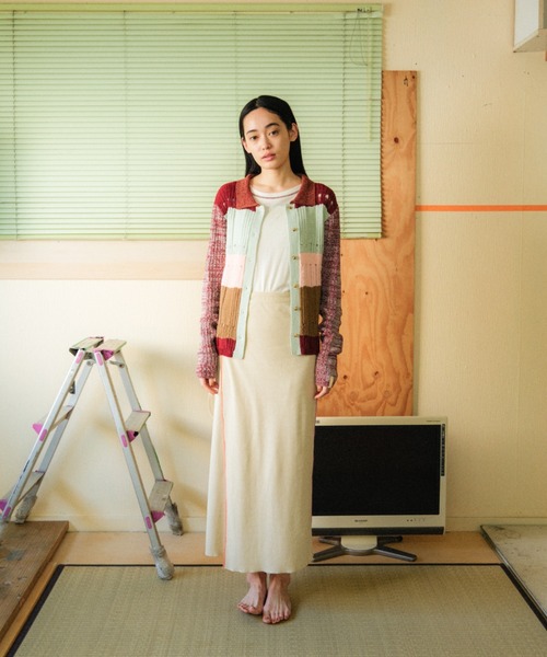 PAMM（パム）の「格子のカーディガン（カーディガン/ボレロ・レディース・ブラック×グリーン/ボルドー・フリー）」の17枚目の写真