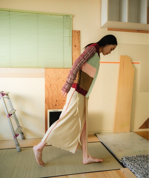 PAMM（パム）の「格子のカーディガン（カーディガン/ボレロ・レディース・ブラック×グリーン/ボルドー・フリー）」の19枚目の写真