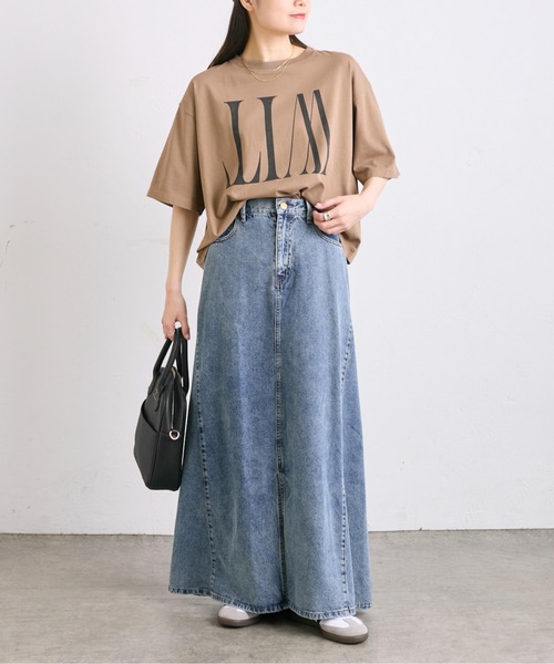 PUAL CE CIN（ピュアルセシン）の「【WEB限定】リバースロゴT（Tシャツ/カットソー・レディース・オフホワイト/キャメル/チャコールグレー・FREE）」の14枚目の写真